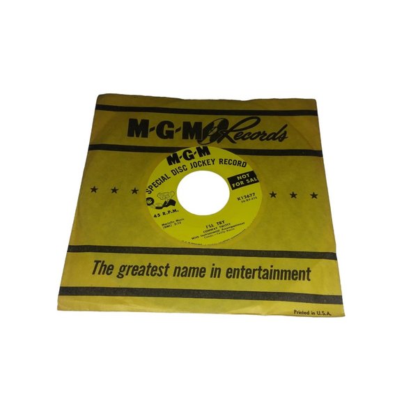 Conway Twitty I'll Try 45 Record Special Disc Jockey Record Not For Sale HTF - Picture 6 of 6
